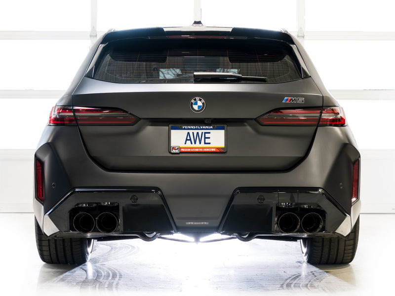 AWE Tuning AWE Tuning BMW G90/G99 M5 Track Edition Cat-Back Exhaust - Diamond Black Tips