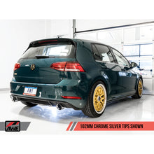 Load image into Gallery viewer, AWE Tuning Volkswagen GTI MK7.5 2.0T Track Edition Exhaust w/Chrome Silver Tips 102mm - product view 2 - AWE part 3020-32042