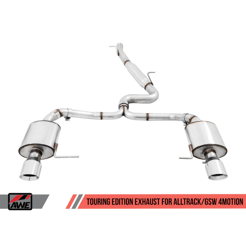 AWE Tuning VW MK7 Golf Alltrack/Sportwagen 4Motion Touring Edition Exhaust - Polished - product view 5 - AWE part 3015-32098