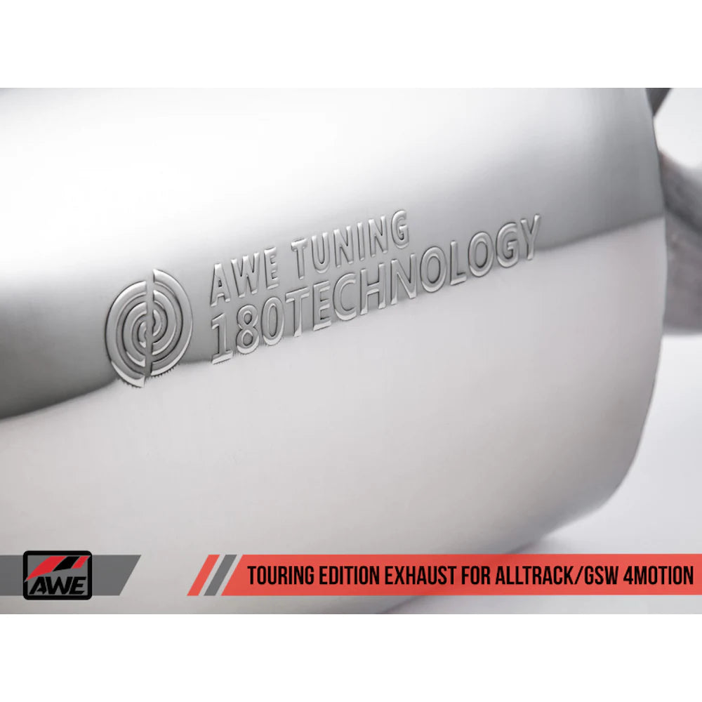 AWE Tuning VW MK7 Golf Alltrack/Sportwagen 4Motion Touring Edition Exhaust - Polished - product view 9 - AWE part 3015-32098