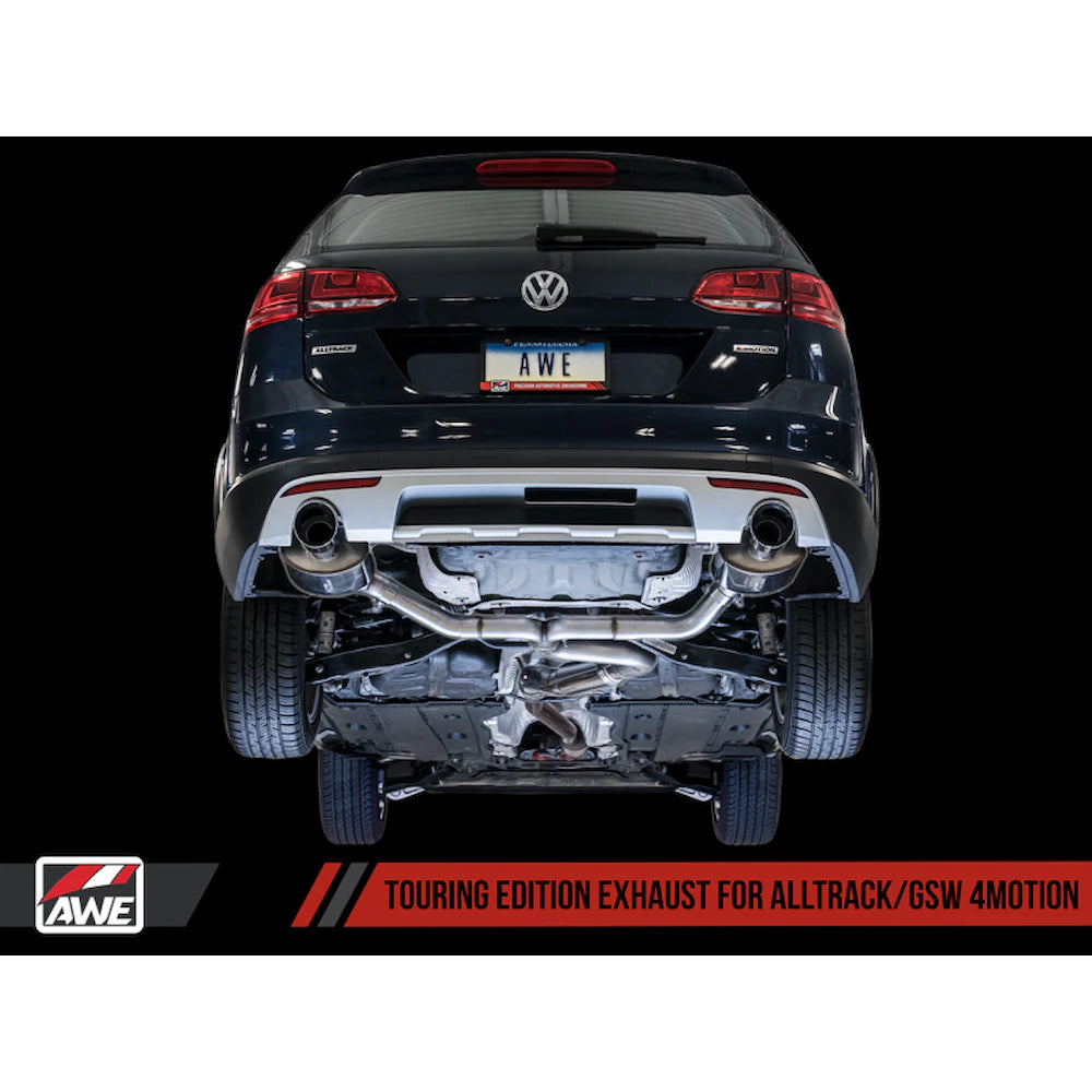 AWE Tuning VW MK7 Golf Alltrack/Sportwagen 4Motion Touring Edition Exhaust - Polished - product view 10 - AWE part 3015-32098