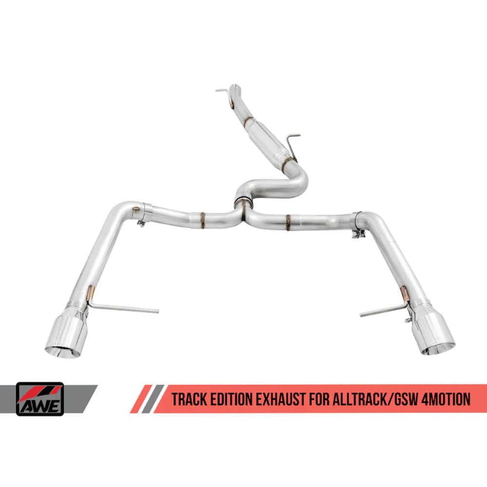 AWE Tuning VW MK7 Golf Alltrack/Sportwagen 4Motion Track Edition Exhaust - Polished - product view 7 - AWE part 3020-32044