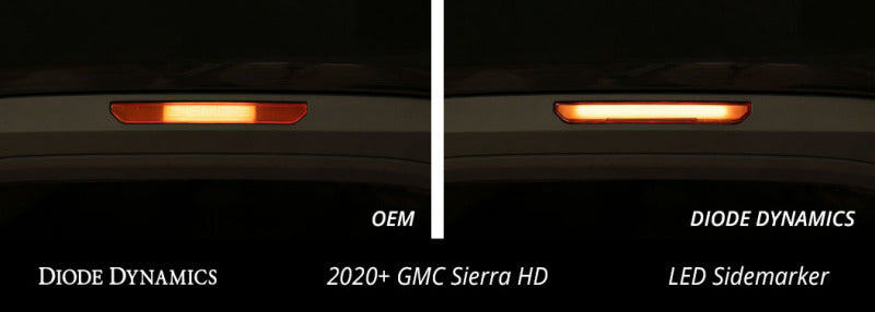 Diode Dynamics 20-21 Sierra 2500/3500 HD LED Sequential Sidemarkers Smoked Set-Light Accessories and Wiring-Diode Dynamics