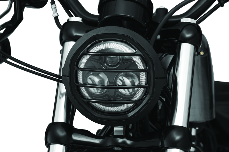 KUR6688-Kuryakyn Dillinger Headlight Trim 5-3/4 Black-Light Bars & Cubes-Kuryakyn