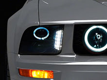 Load image into Gallery viewer, Raxiom 05-09 Ford Mustang w/ Halogen LED Halo Prjctr Headlights-Blk Hsng(Smoked Lens Exclude GT500)-Headlights-Raxiom