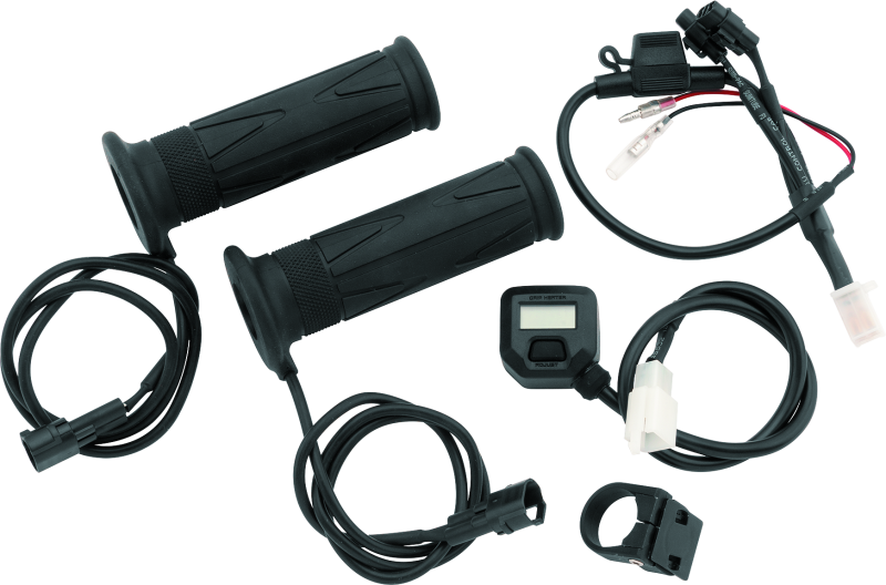 BKM266282-BikeMaster 7/8in Heated Grips w/ LCD Switch-Grips-Bike Master