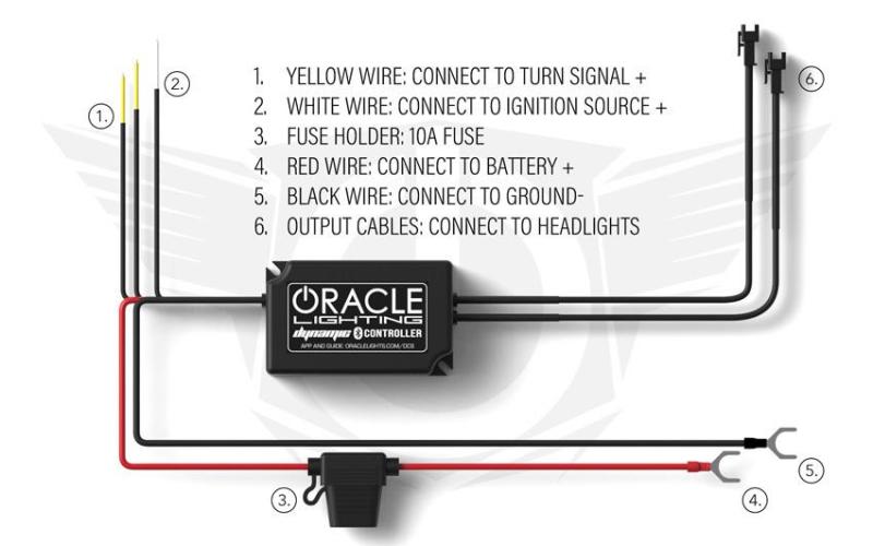 ORL1446-332-Oracle 18-21 Ford Mustang Dynamic DRL w/ Halo Kit & Sequential Turn Signal - ColorSHIFT SEE WARRANTY-Headlights-ORACLE Lighting