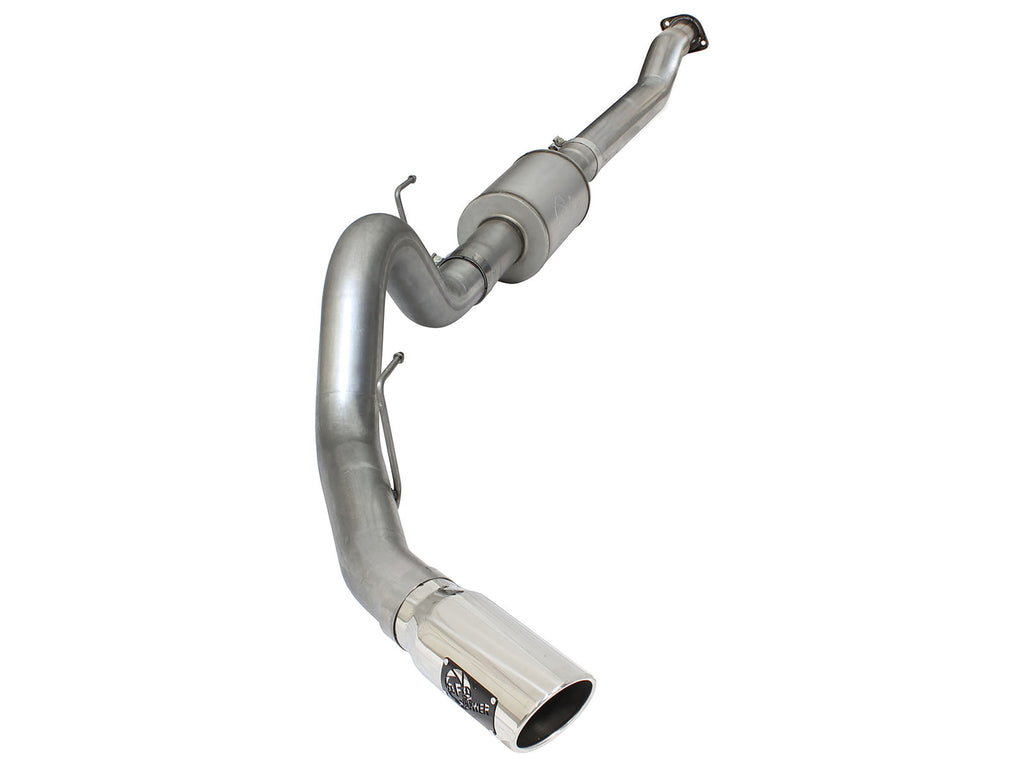 aFe aFe Atlas Exhausts 4in Cat-Back Aluminized Steel Exhaust 2015 Ford F-150 V6 3.5L (tt) Polished Tip