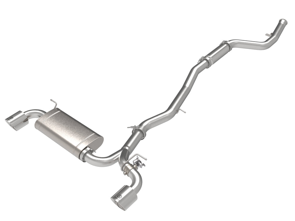 aFe aFe POWER Takeda 2021 Toyota Supra 2.0L (t) 2.5in-3in 304 SS CB Exhaust w/ Polished Tips