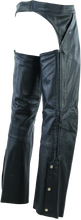 Load image into Gallery viewer, RIV094420-River Road Plains Leather Chaps Black - Large-Pants-River Road