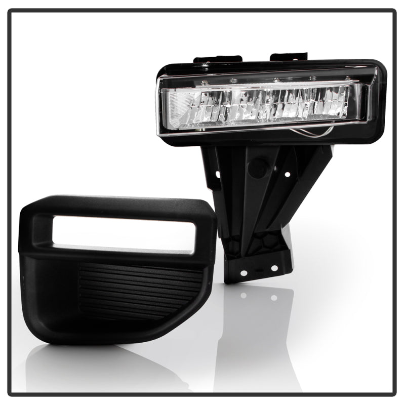 SPY9051135-Spyder 20-22 Ford F250/F350 Super Duty OEM Full LED Fog Lights W/ Switch - Clear-Fog Lights-SPYDER