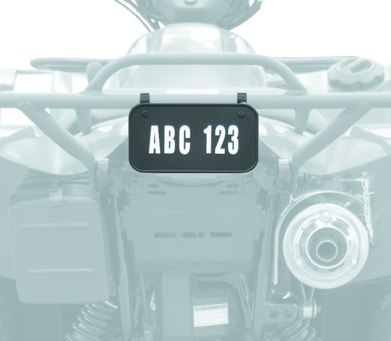 QBS211906-Quadboss ATV License Plate Kit - Black-Tuning Licenses-QuadBoss