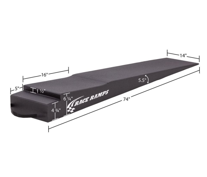 RRPRR-TR-7-FLP-Race Ramps 7in. Trailer Ramp w/ Flap Cut-Out - 5.5 Degree Approach Angle-Ramps-Race Ramps