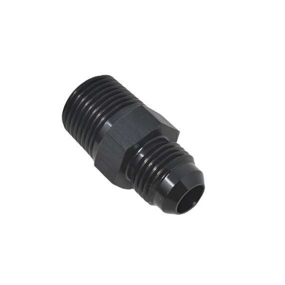 Russell Performance -10 AN to 1/2in NPT Straight Flare to Pipe (Black)-Fittings-Russell