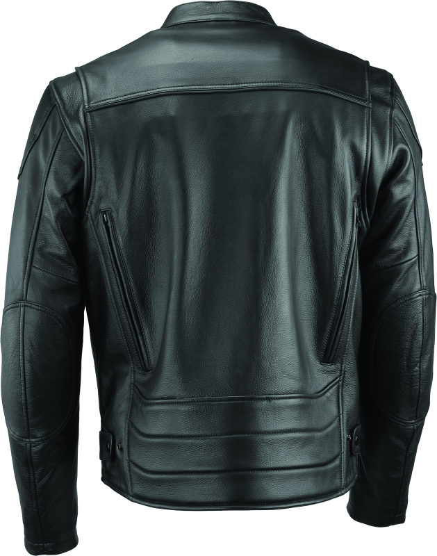RIV094356-River Road Race Leather Jacket Black - Small-Jackets - Leather-River Road
