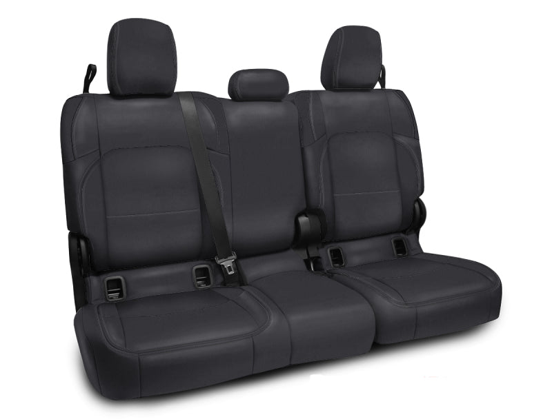 PRPB055-02-PRP 2020+ Jeep Gladiator JT Rear Bench Cover with Cloth Interior - All Black-Seat Covers-PRP Seats