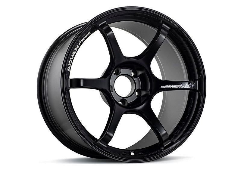 AVNYA48I35ESB-Advan RG-4 18x9 +35 5-114.3 Semi Gloss Black Wheel-Wheels - Cast-Advan