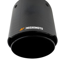 Load image into Gallery viewer, MISMMEXH-TIP-CFD25BK-Mishimoto 2x Carbon Fiber Muffler Tip 2.5in Inlet 3.5in Outlet Black-Muffler-Mishimoto