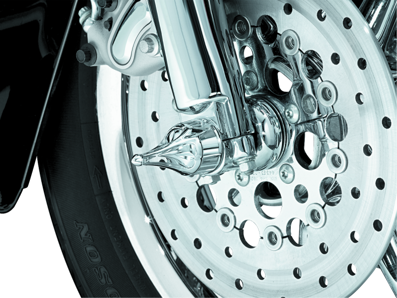 KUR1225-Kuryakyn Roman Axle Caps Chrome-Hardware - Singles-Kuryakyn