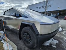 Load image into Gallery viewer, RALMF112-UR-BLK-MBK-Rally Armor 2024 Tesla Cybertruck Black UR Mud Flap Metallic Black Logo-Mud Flaps-Rally Armor