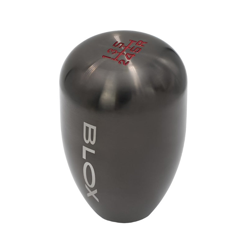 BLOX Racing 6-Speed Billet Shift Knob - Gun Metal 12x1.25mm-Shift Knobs-BLOX Racing