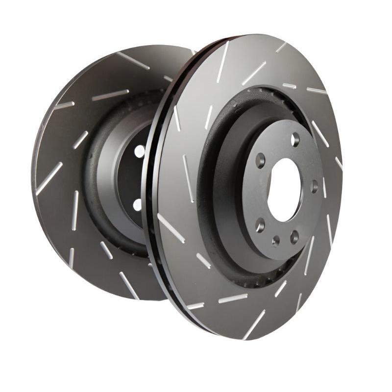 EBCUSR7007-EBC 88-96 Chevrolet Corvette (C4) 5.7 USR Slotted Front Rotors-Brake Rotors - Slotted-EBC