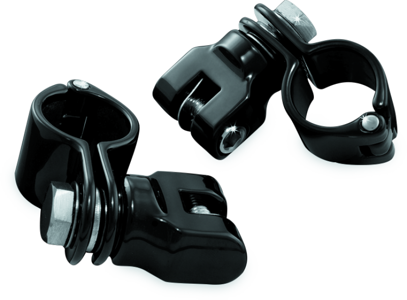 KUR7572-Kuryakyn 1-1/4inch Magnum Quick Clamp With Clevis Black-Handlebars-Kuryakyn