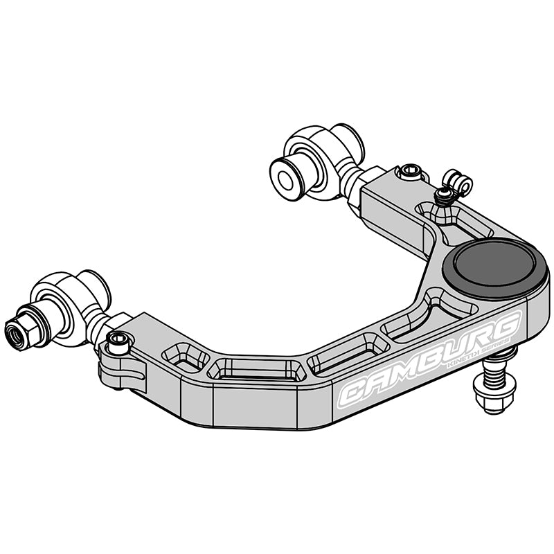 CMBCAM-310184-GRY-Camburg Toyota Tacoma 05-23 / 4-Runner 03-23 / FJ 07-14 KINETIK V2 Billet Uniball Upper Arms-Suspension Arms & Components-Camburg