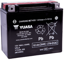 Load image into Gallery viewer, YSAYUAM320BS-Yuasa YTX20L-BS Maintenance Free AGM 12 Volt Battery (Bottle Supplied)-Batteries-Yuasa Battery