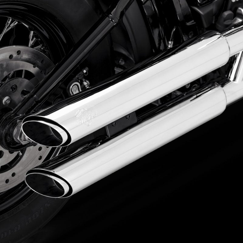 VAH16335-Vance & Hines 2007 Harley Davidson Softail Standard / 07-17 Heritage PCX Slip-On Exhaust-Motorcycle Slip-On-Vance and Hines
