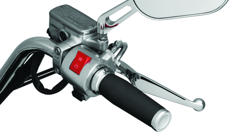 KUR5946-Kuryakyn Thresher Grip Metric Chrome-Grips-Kuryakyn
