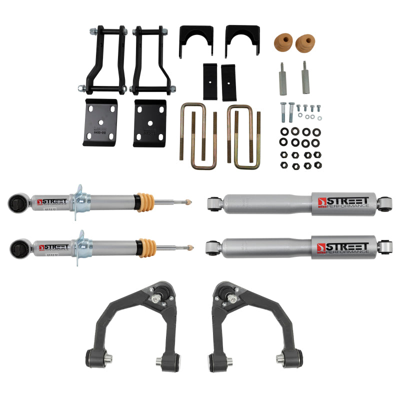 Belltech 19-21 Ford Ranger 2WD (All Cabs) Front And Rear Complete Kit w/ Street Performance Shocks-Lowering Kits-Belltech