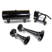 Load image into Gallery viewer, KLEHK5-Kleinn Dual Black Horn Kit w/ 150 PSI Air Compressor / 1.5 gal Air Tank-Horns-Kleinn Air Horns