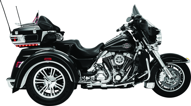 KUR7214-Kuryakyn Rear Fender Flares For Trikes Chrome-Exterior Trim-Kuryakyn