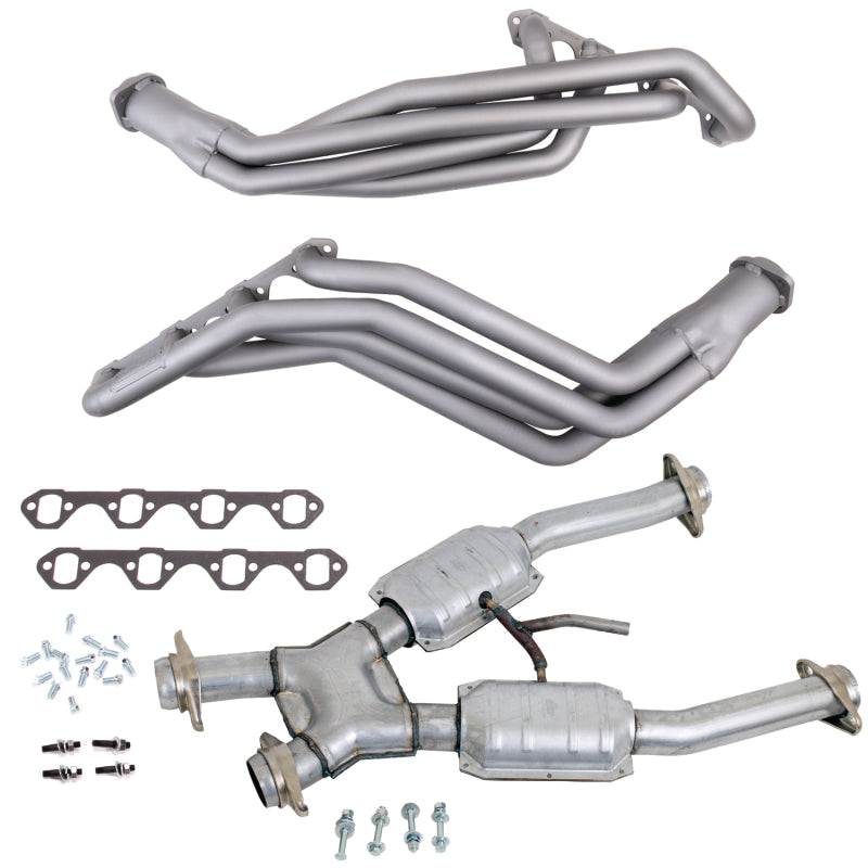 BBK15192-BBK 94-95 Ford Mustang 5.0L 1-5/8 Long Tube Headers w/High Flow Catted X-Pipe (Ti Ceramic)-Headers & Manifolds-BBK