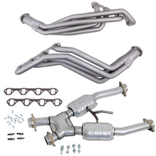 Load image into Gallery viewer, BBK15192-BBK 94-95 Ford Mustang 5.0L 1-5/8 Long Tube Headers w/High Flow Catted X-Pipe (Ti Ceramic)-Headers &amp; Manifolds-BBK