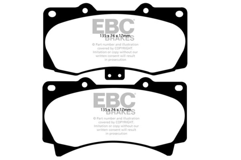 EBCDP41759R-EBC 05-07 Hummer H3 3.5 Yellowstuff Front Brake Pads-Brake Pads - Performance-EBC