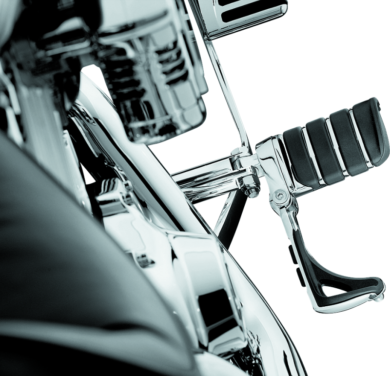 KUR4445-Kuryakyn Switchblade Pegs With Male Mount Adapter Chrome-Footpegs-Kuryakyn