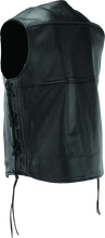 Load image into Gallery viewer, RIV094433-River Road Old Skool Leather Vest Black - Large-Vests-River Road