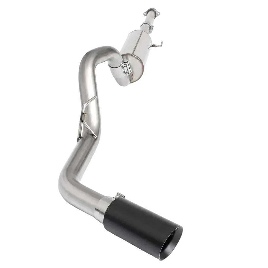 Thermal R&D B928-C920-C 3" Single Exit Cat-Back Exhaust - Coated; 2015-2020 Ford F-150 EcoBoost; hero shot.