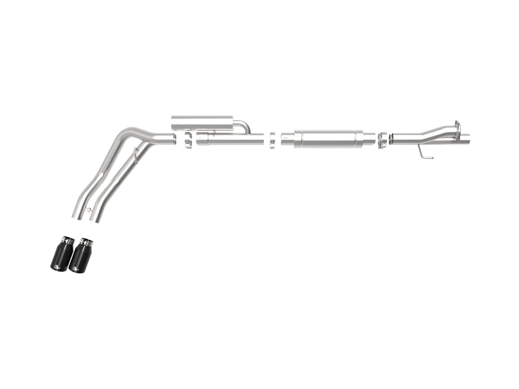 aFe aFe Rebel Series 3in 409 SS Cat-Back Exhaust w/ Black Tips 17-20 Ford F-250/F350 V8 6.2L/7.3L