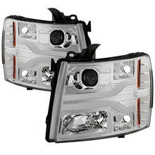 Load image into Gallery viewer, SPY5083616-Spyder Chevy Silverado 1500 07-13 Version 3 Projector Headlights - Chrome PRO-YD-CS07V3-LBDRL-C-Headlights-SPYDER