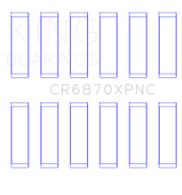 Load image into Gallery viewer, KINGCR6870XPNC0.25-King Nissan VR38DETT (Size 0.25) pMaxKote Performance Con Rod Bearing Set-Bearings-King Engine Bearings