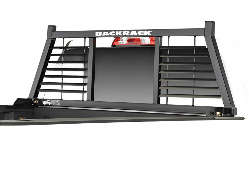 BackRack 01-23 Silverado/Sierra 2500HD/3500HD Half Louvered Rack Frame Only Requires Hardware - Black Ops Auto Works