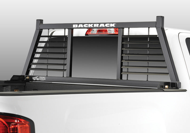 BackRack 19-23 Silverado/Sierra (New Body Style) Half Louvered Rack Frame Only Requires Hardware - Black Ops Auto Works