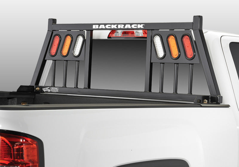 BackRack 19-23 Silverado/Sierra (New Body Style) Three Light Rack Frame Only Requires Hardware - Black Ops Auto Works