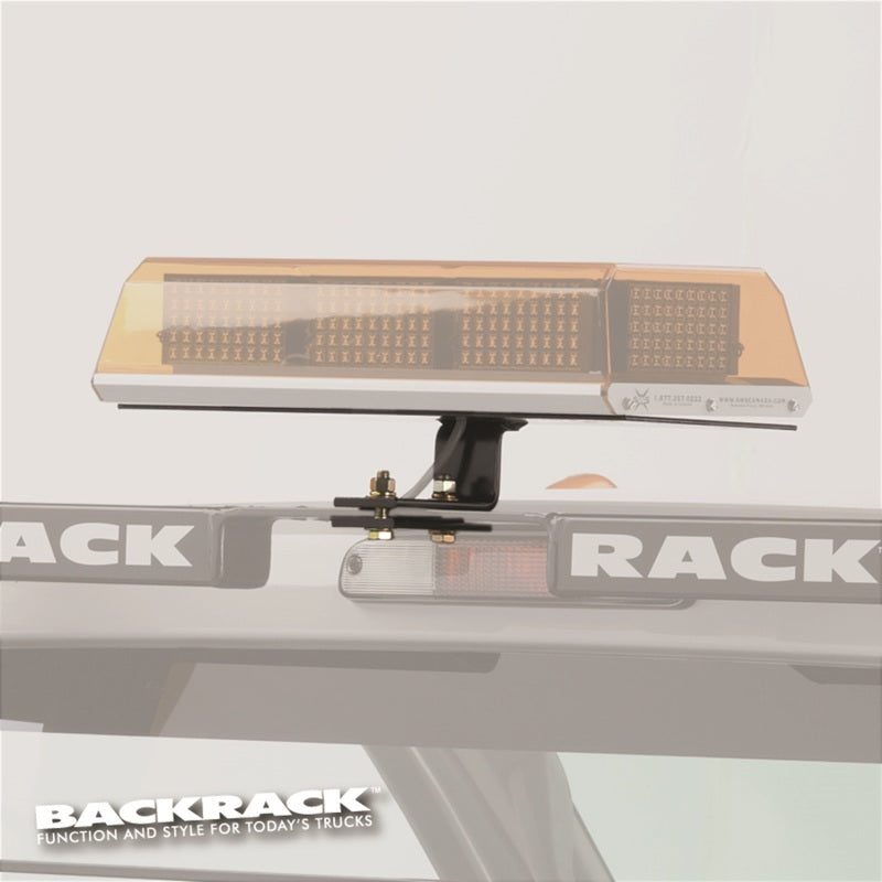 BackRack Light Bracket 16in x 7in Base Center Mount - Black Ops Auto Works