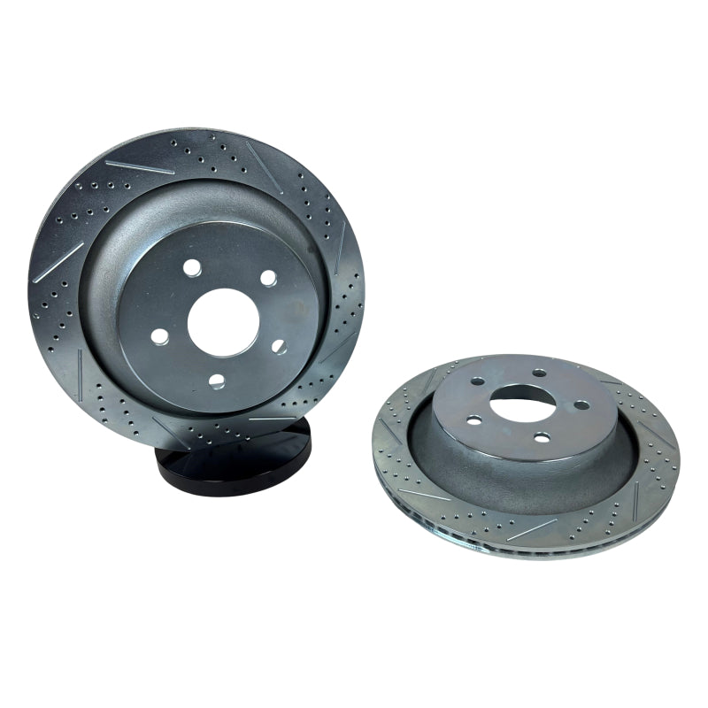 Mounting detail of the Baer Brakes Big Claw Performance Rear Brake Rotors for 2011-2018 Ram 1500