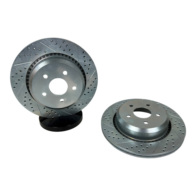 Second detail view of the Baer Brakes Big Claw Performance Rear Brake Rotors for 2021-2025 Jeep Wrangler JL/20-25 Gladiator JT