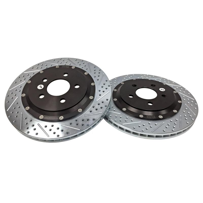 Second detail view of the Baer Brakes EradiSpeed+ Rear Brake Rotors for 2015-2023 Ford Mustang GT/EcoBoost w/ Perf. Pac.